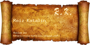 Reiz Katalin névjegykártya