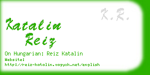 katalin reiz business card